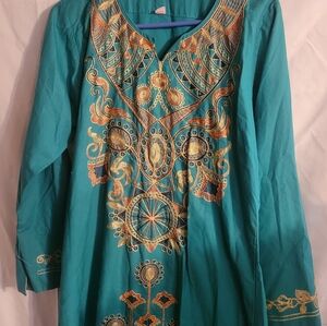 Womens embroidered dress size medium